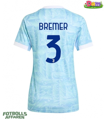 Juventus Gleison Bremer #3 Bortatröja Kvinnor 2025-26 Kortärmad